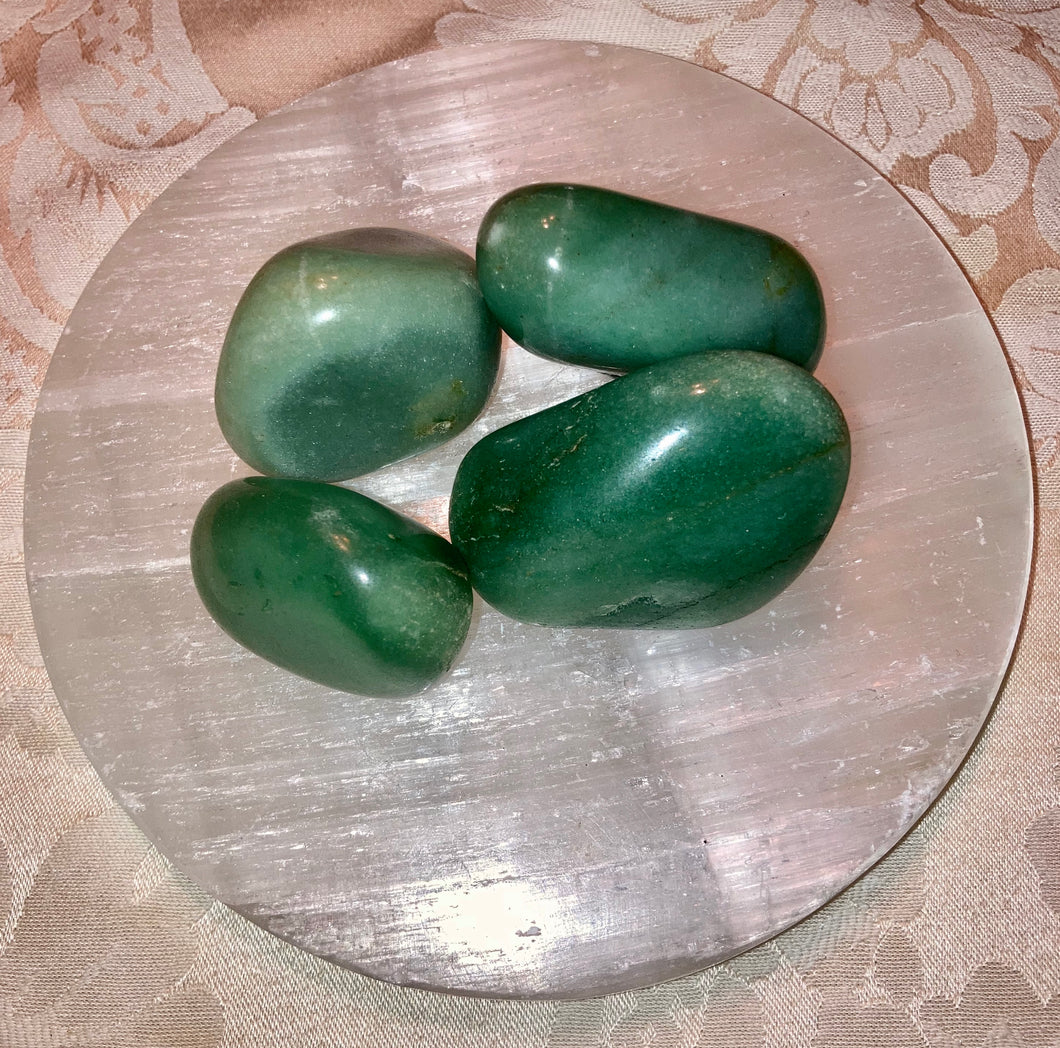 Heart- Genuine Tumbled Aventurine Stone