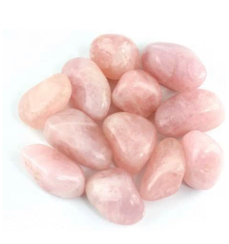 Heart- Genuine Tumbled Rose Quartz