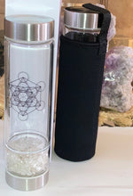 Load image into Gallery viewer, Chakra Design Gemstone Water Bottle
