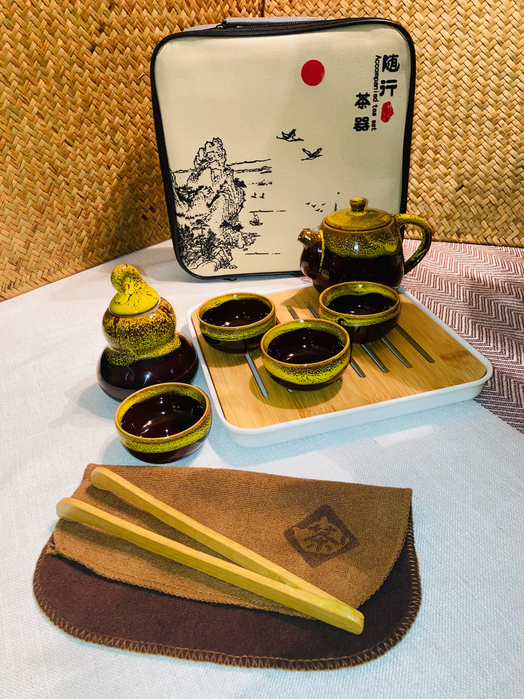 Asian Tea Set w/Tea by Taylor