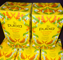 Load image into Gallery viewer, pukka - turmeric active organic tea (throat, heart, solar plexus
