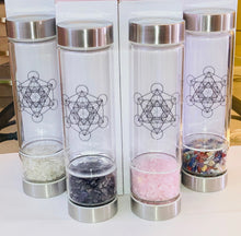 Load image into Gallery viewer, Chakra Design Gemstone Water Bottle
