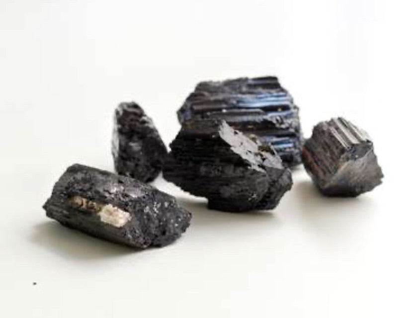 Root- Genuine Rough Black Tourmaline Stone (Schorl)